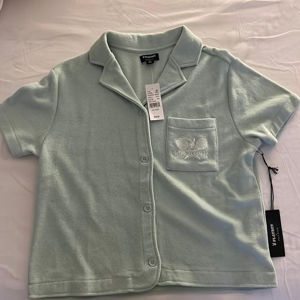 Playboy x Pacsun terrycloth top